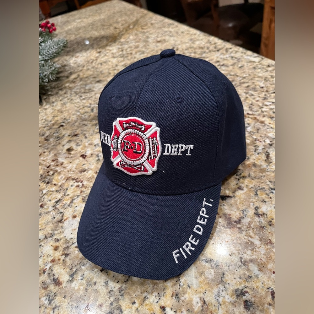 Hat Maxim headwear brand Fire Department adjustable new! Navy Blue baseball hat